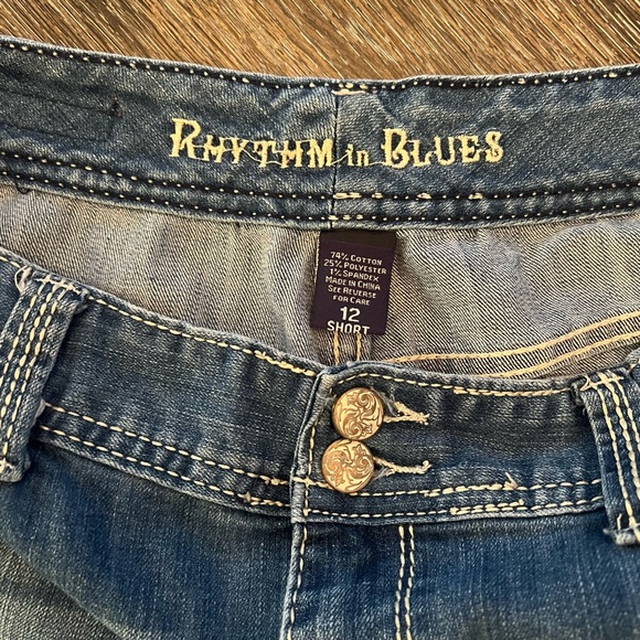 Rhythm in Blues Women’s Jeans Size 12 Short - Picture 10 of 12
